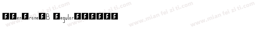 IPenCrane-B Regular字体转换